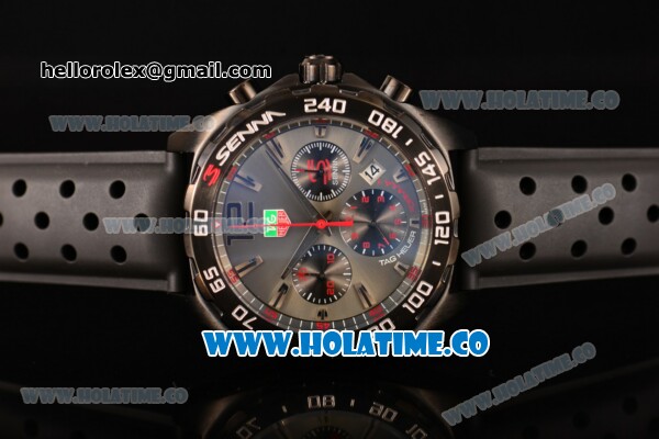 Tag Heuer Formula 1 Miyota OS20 Quartz PVD Case with Grey Dial and Silver Stick Markers - Click Image to Close